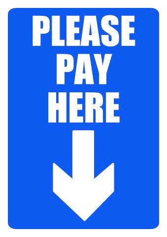 Paid please. Please. Please pay here.